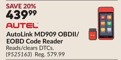 AutoLink MD909 OBDII/EOBD Code Reader