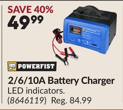 2/6/10A Battery Charger