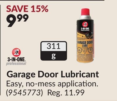 Garage Door Lubricant