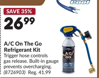 A/C On The Go Refrigerant Kit