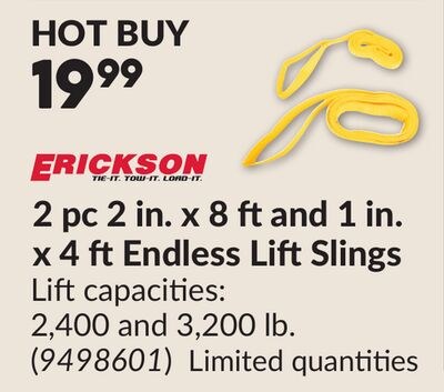 2 pc 2 in. x 8 ftand 1 in. x 4 ftEndless LiftSl…