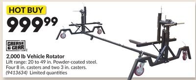 2,000 lb Vehicle Rotator