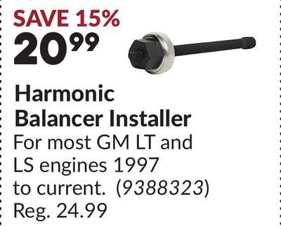 Harmonic Balancer Installer