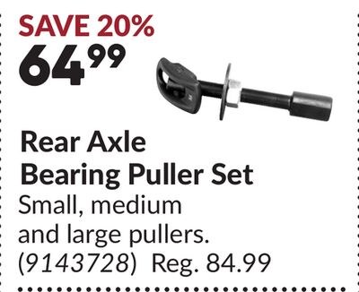 Rear Axle Bearing Puller Set