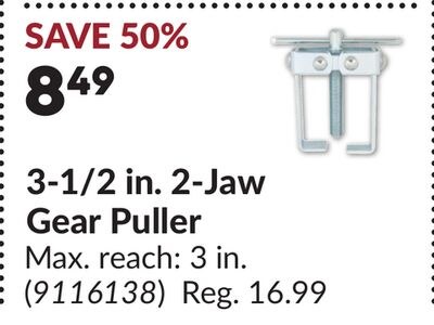 3-1/2 in. 2-Jaw Gear Puller