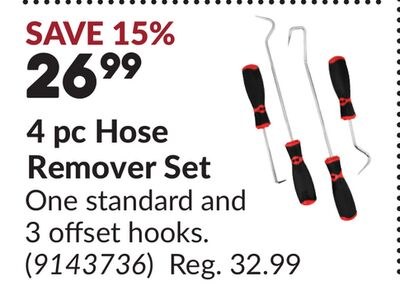 4 pc Hose Remover Set