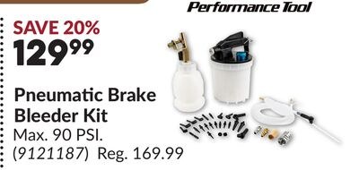 Pneumatic Brake Bleeder Kit