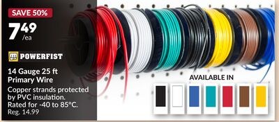 14 Gauge 25 ft Primary Wire