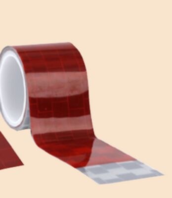 1-1/2 in. Reflective Tapes, Red/Silver