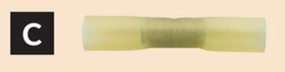 25 Pk Heat-Shrink Butt Connectors
