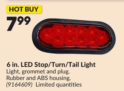 6 in. LED Stop/Turn/Tail Light