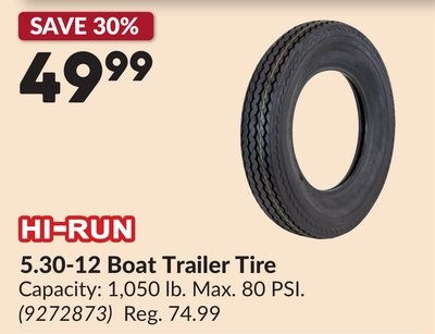 5.30-12 Boat Trailer Tire
