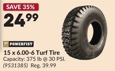 15 x 6.00-6 Turf Tire