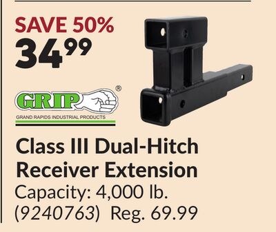 Class III Dual-Hitch Receiver Extension