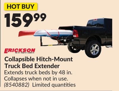 Collapsible Hitch-Mount Truck Bed Extender