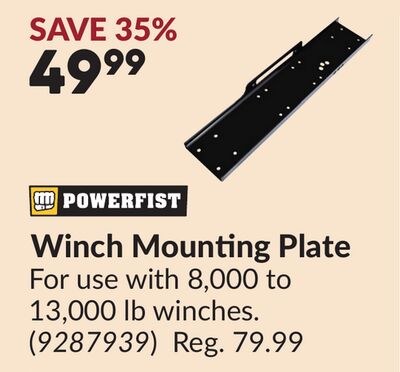Winch Mounting Plate