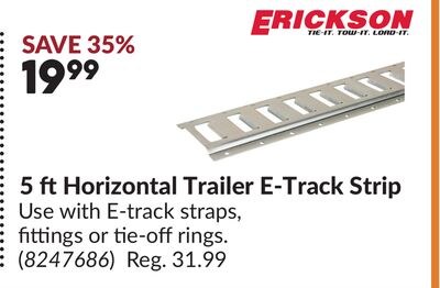 5 ft Horizontal Trailer E-Track Strip