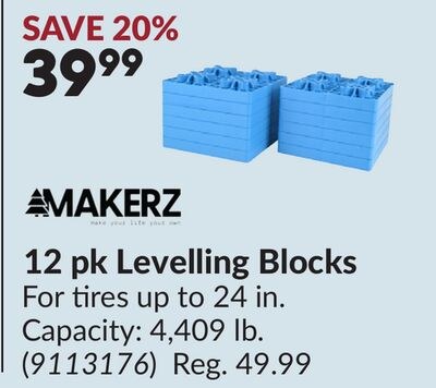 12 pk Levelling Blocks