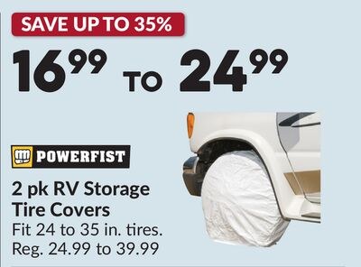 2 pk RV Storage Tire Covers