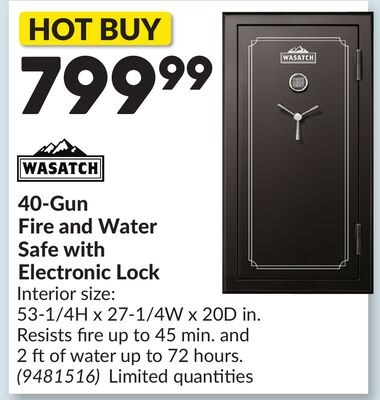 40-Gun Fire and Water Safe with Electronic Lock