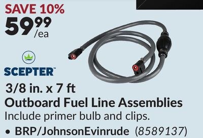3/8 in. x 7 ft Outboard Fuel Line Assemblies