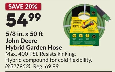 5/8 in. x 50 John Deere Hybrid Garden Hose