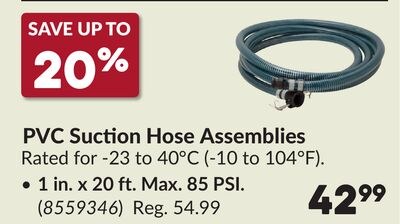 PVC Suction Hose Assemblies