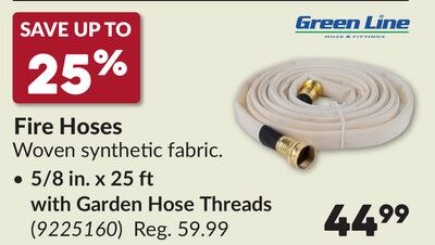 5/8 in. x 25 ft with Garden Hose Threads Fire H…