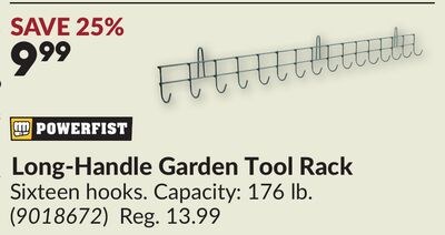 Long-Handle Garden Tool Rack