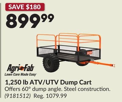 1,250 lb ATV/UTV Dump Cart