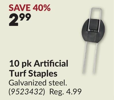 10 pk Artificial Turf Staples