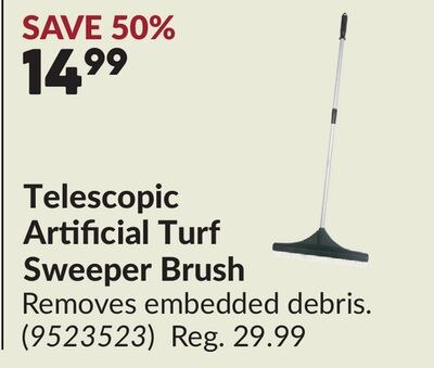 Telescopic Artificial Turf Sweeper Brush