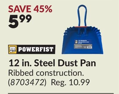 12 in. Steel Dust Pan