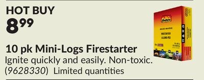 10 pk Mini-Logs Firestarter