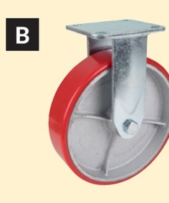 Rigid 8 in. Polyurethane/Steel Casters