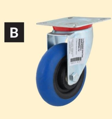 4 in. Thermoplastic-Rubber Casters