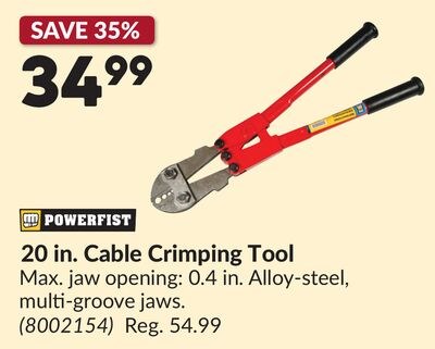 20 in. Cable Crimping Tool