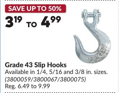 Grade 43 Slip Hooks