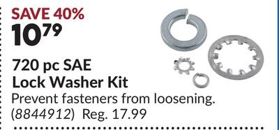 720 pc SAE Lock Washer Kit