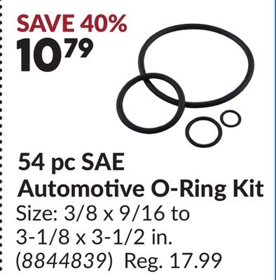 54 pc SAE Automotive O-Ring Kit