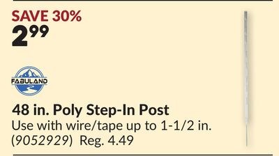 48 in. Poly Step-In Post