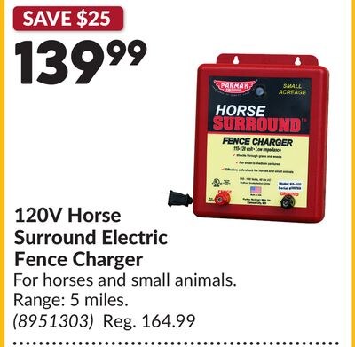 120V Horse Surround Electric Fence Charger