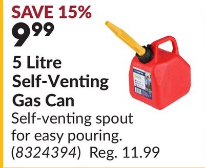 5 Litre Self-Venting Gas Can