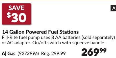 14 Gallon Powered Fuel Stations