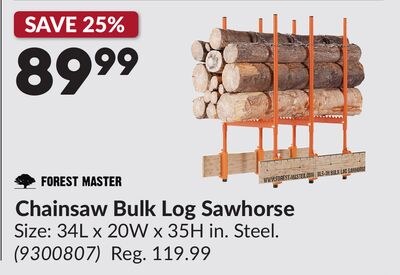Chainsaw Bulk Log Sawhorse