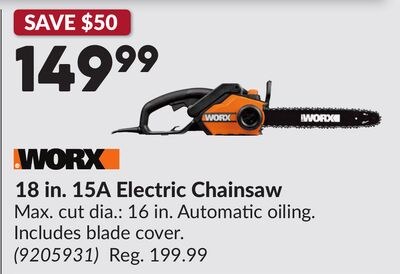 18 in. 15A Electric Chainsaw