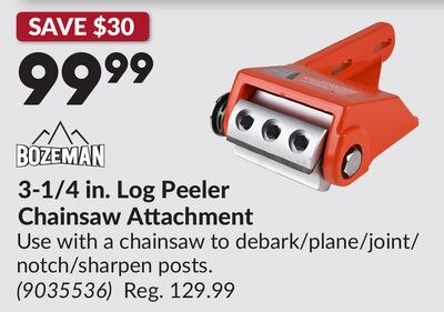 3-1/4 in. Log Peeler Chainsaw Attachment