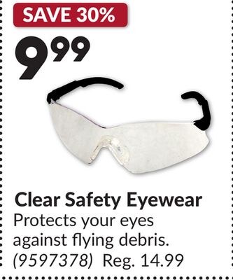 Clear Safety Eyewear