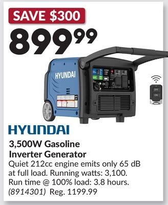 3,500W Gasoline Inverter Generator