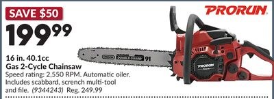 16 in. 40.1cc Gas 2-Cycle Chainsaw